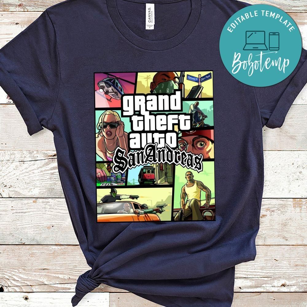 Grand Theft Auto San Andreas Game Shirt