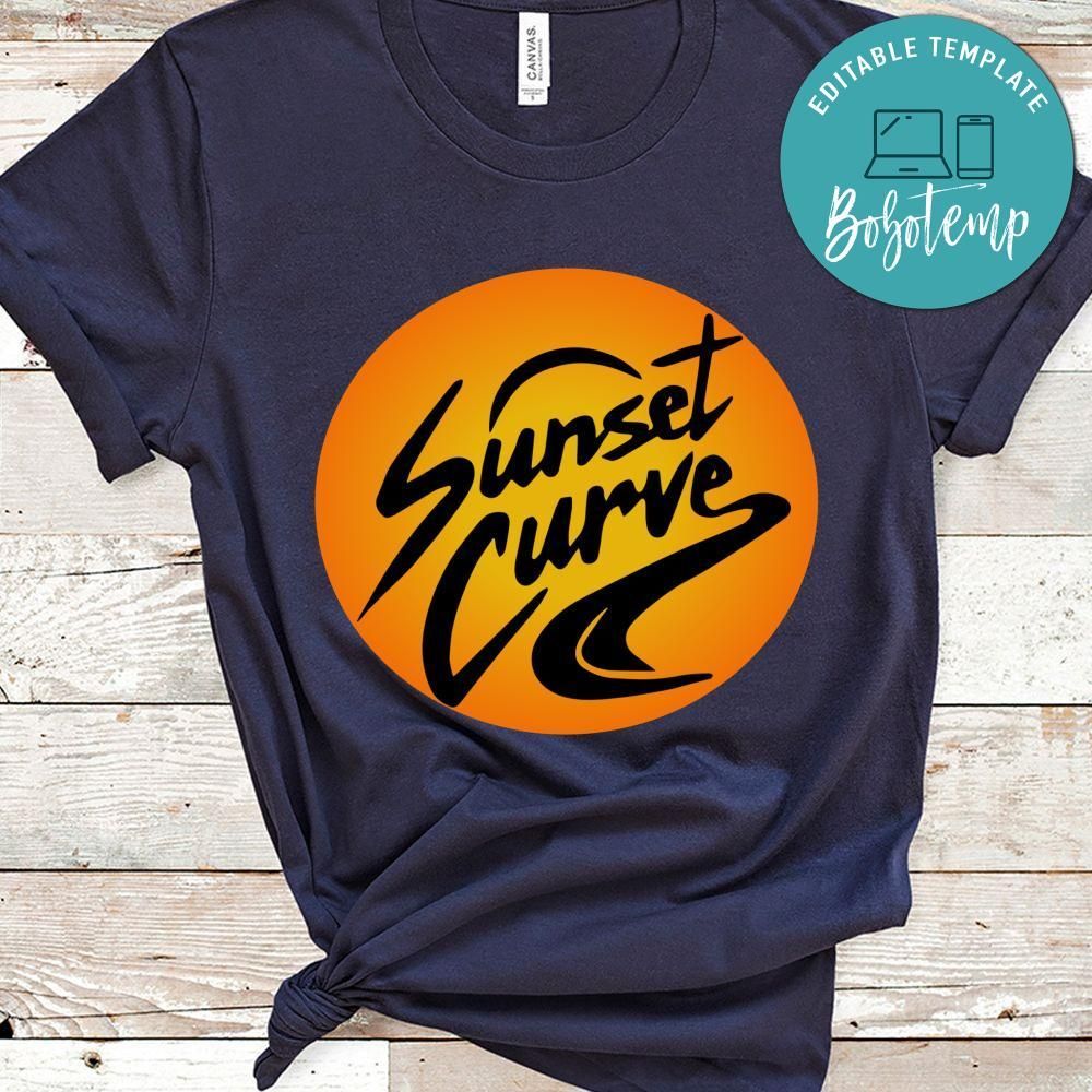 Retro Sunset Curve Shirt