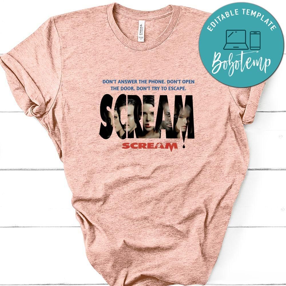 Scream Shirt, Scream Retro 90s Cult Horror Film Shirt