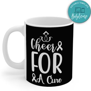Cheer For A Cure Black Mug
