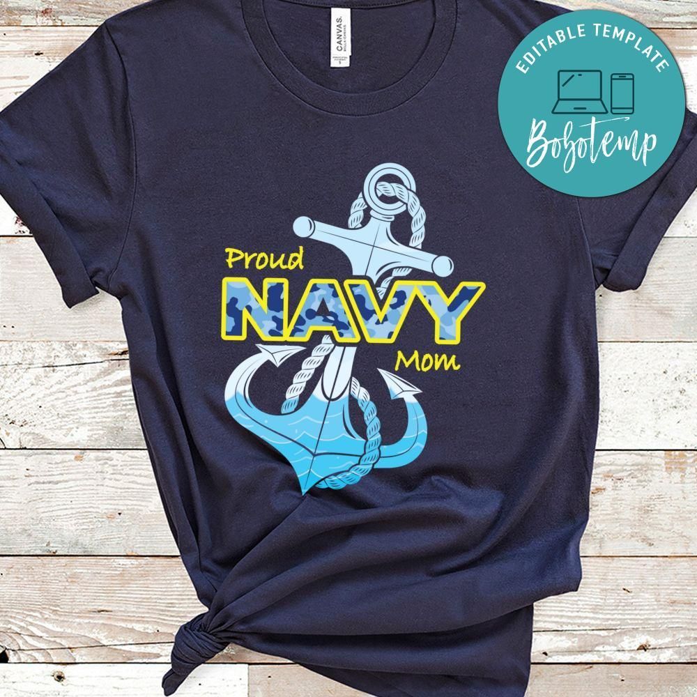 Veteran Proud Navy Mom T-shirt
