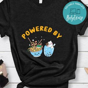 Powered By Ramen Cat Shirt