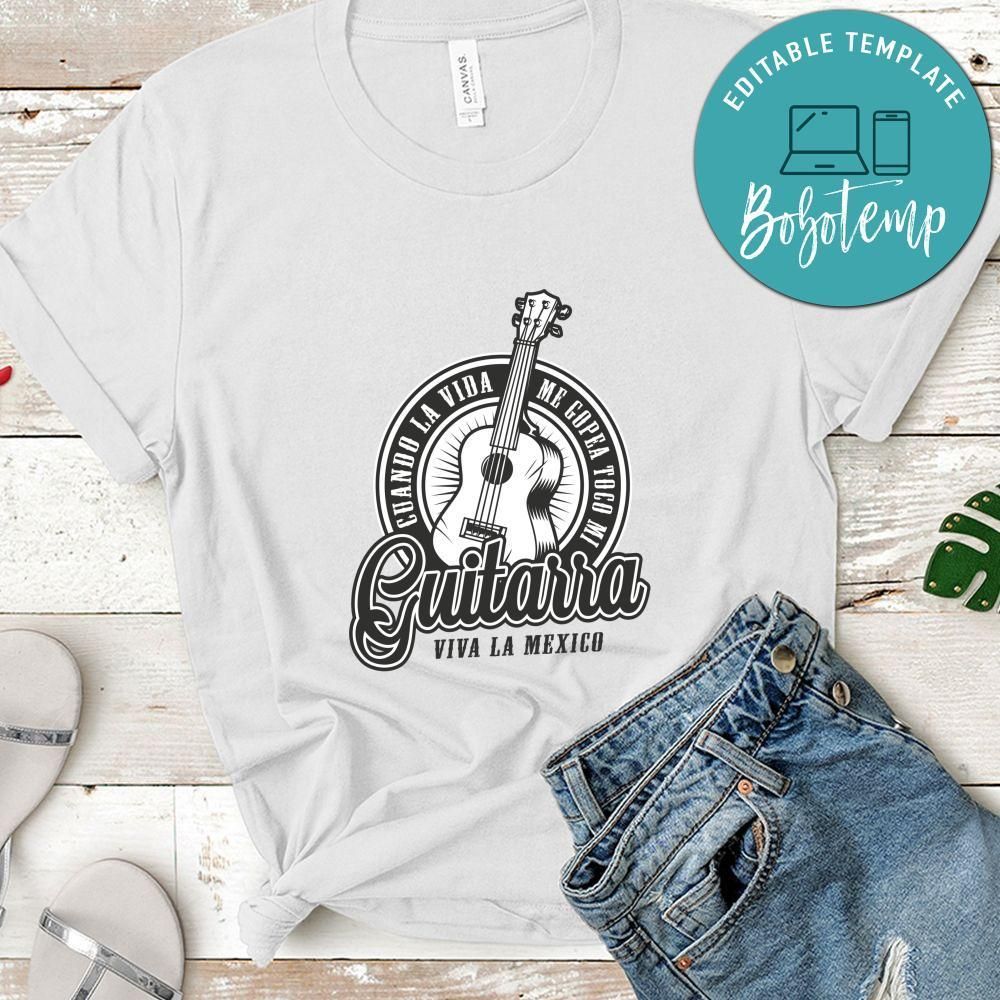Guitarra Viva La Mexico White Shirt
