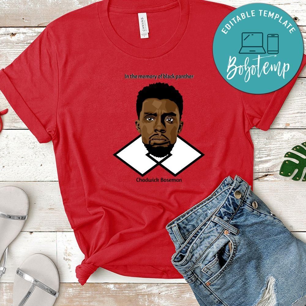 Chadwick Boseman In The Memory Of Black Panther Shirt, Black Panther Shirt