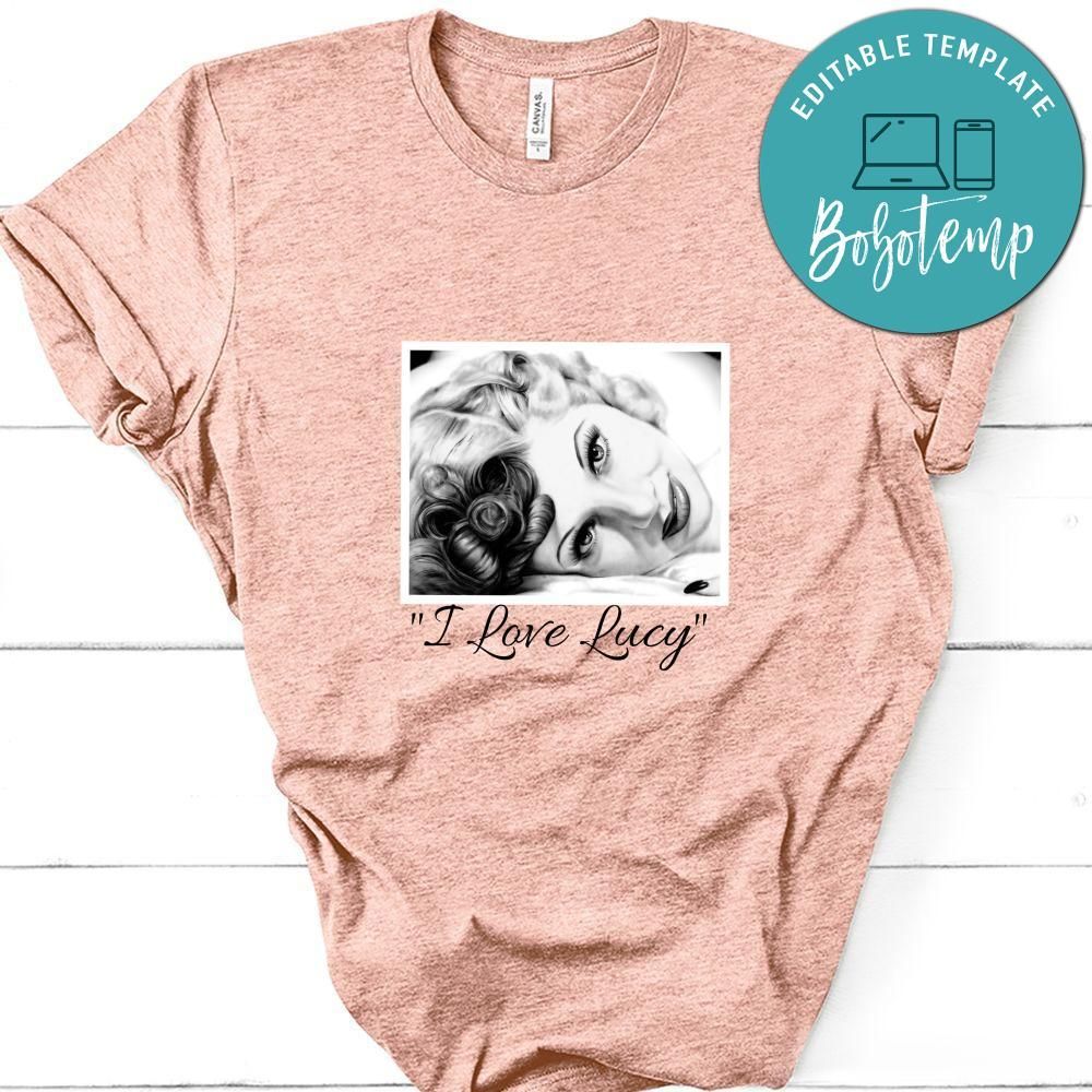 Lucille Ball Portrait Shirt, I Love Lucy Shirt