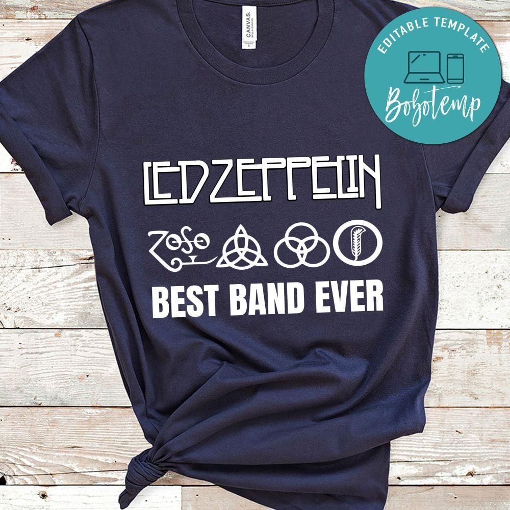 Best Band Ever Led Zeppelin Rock Band Shirt