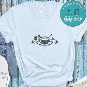 Vegetarian Soup In Plate Shirt