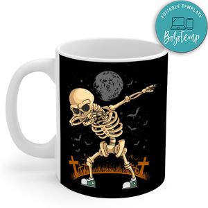 Halloween Skeleton Dabbing Dance Mug