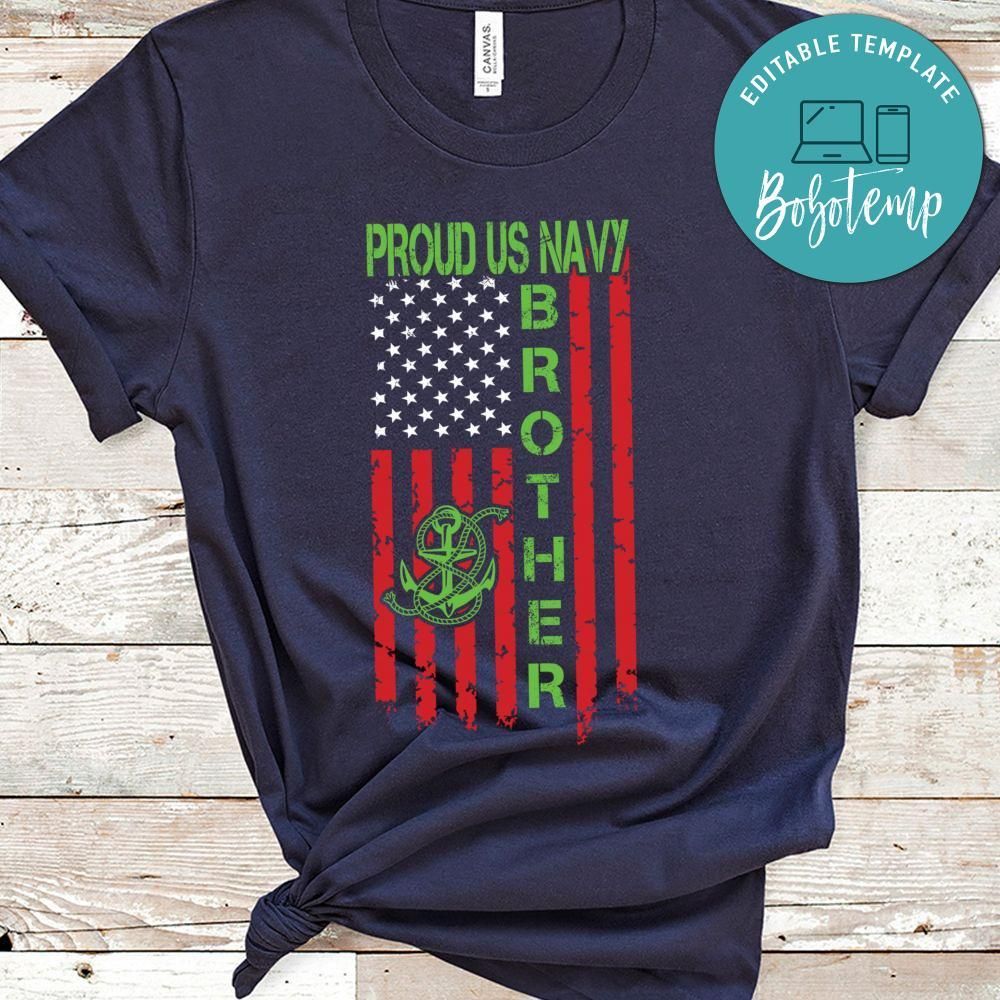 Proud US Navy Brother Veteran Tshirt