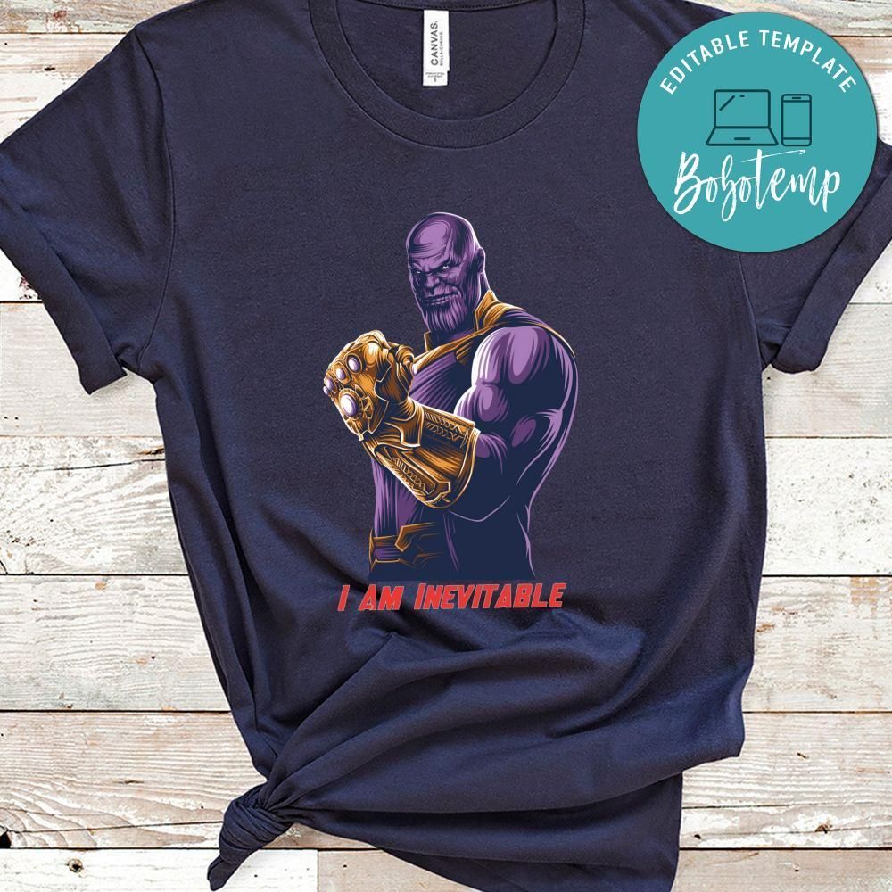 Thanos I Am Inevitable Shirt