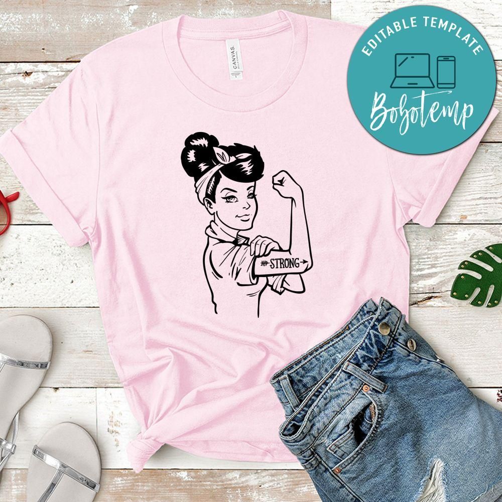 Rosie Strong White Woman Shirt