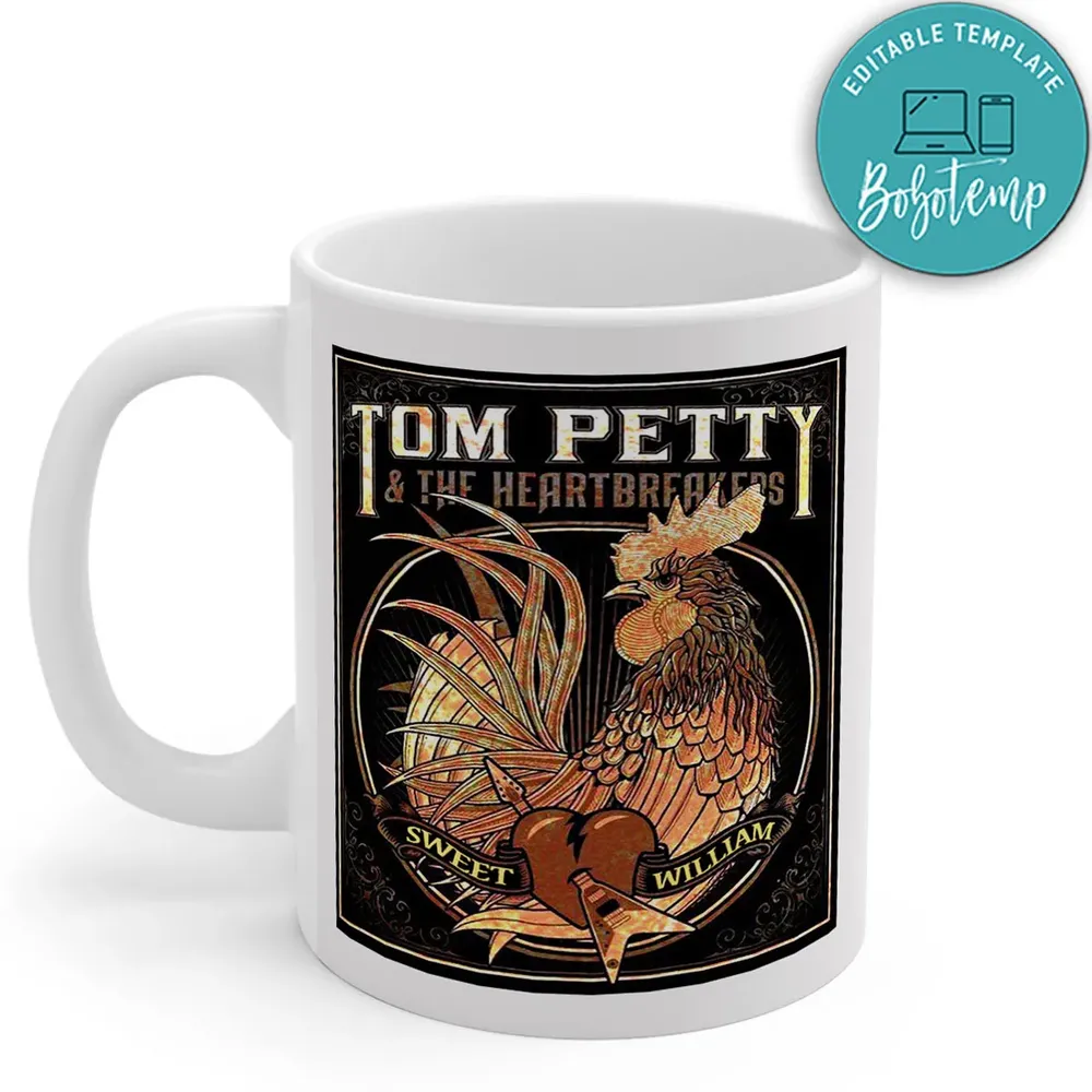 Vintage Tom Petty The Heartbreakers Tour Mug Bobotemp