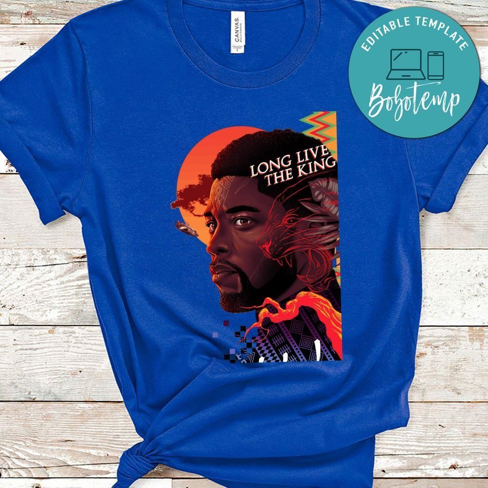 Black Panther Shirt, Chadwick Boseman Shirt, Long Live The King Shirt