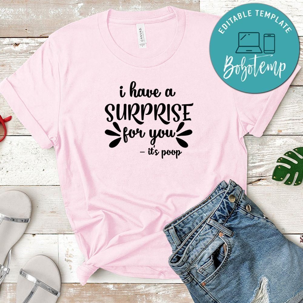 I Have A Surprise For You It's Poop T-Shirt