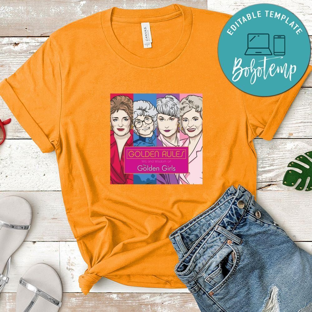 Golden Girls Shirt, Golden Rules Wit And Wisdom Of The Golden Girls Shirt