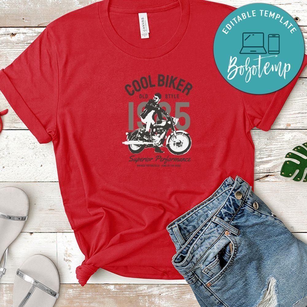 Cool Biker Old Style Superior Performance Vinatge Motorcycle king Of The Road Shirt