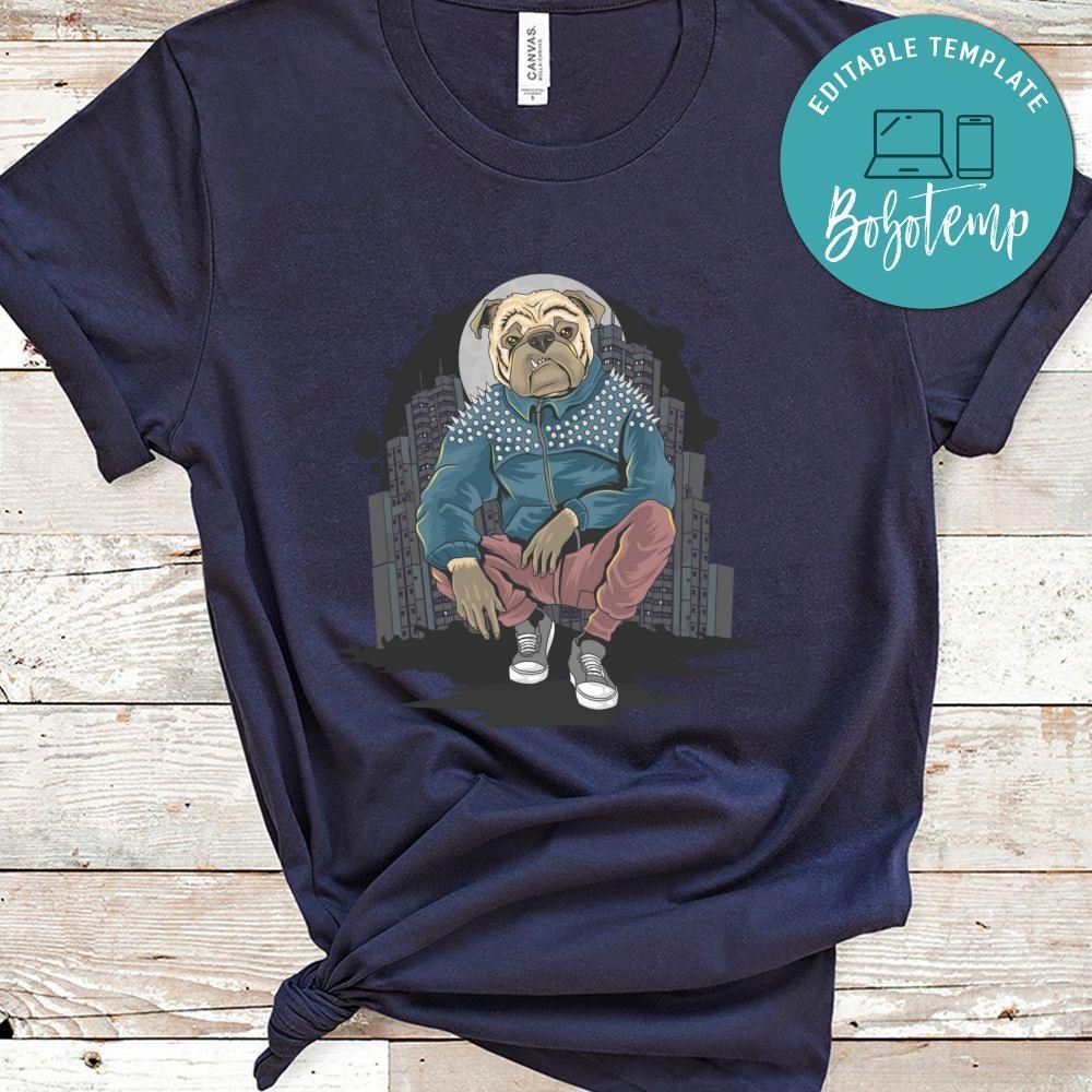 Bull Dog Pit Bull Gangster At The City Shirt