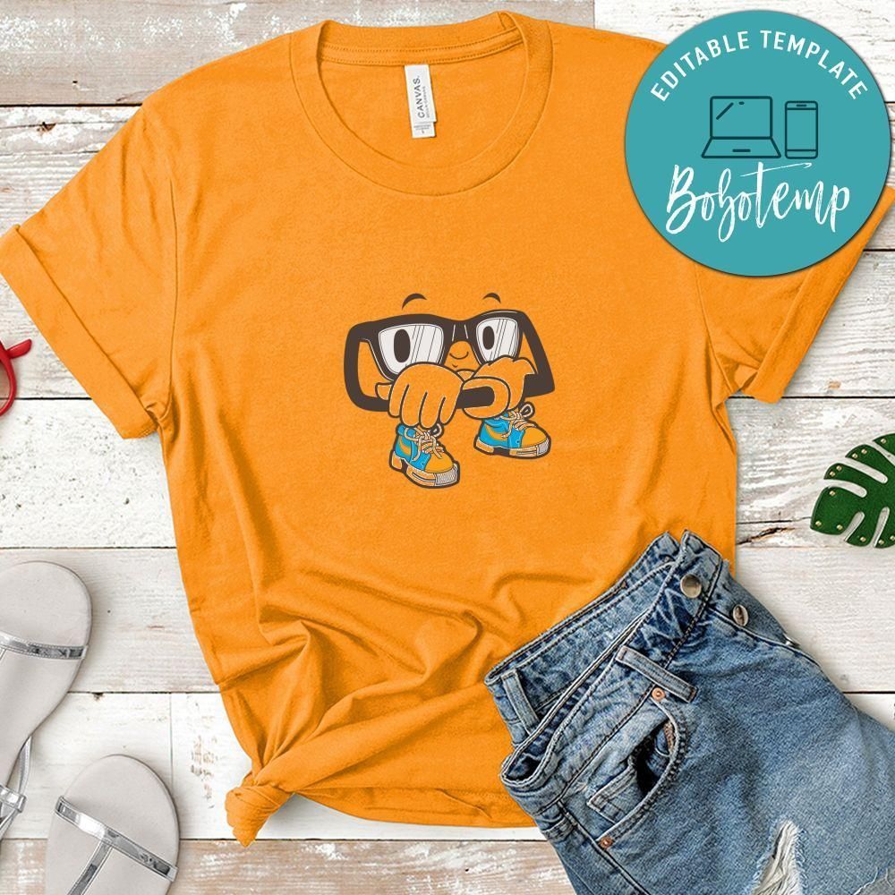 Cool Nerd Glasses Mascot Shirt