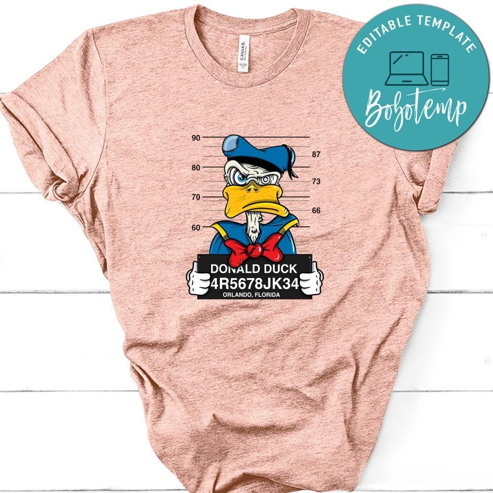 Jail Donald Duck Shirt