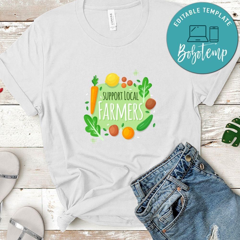 Veggies Support Local Farmers Shirt