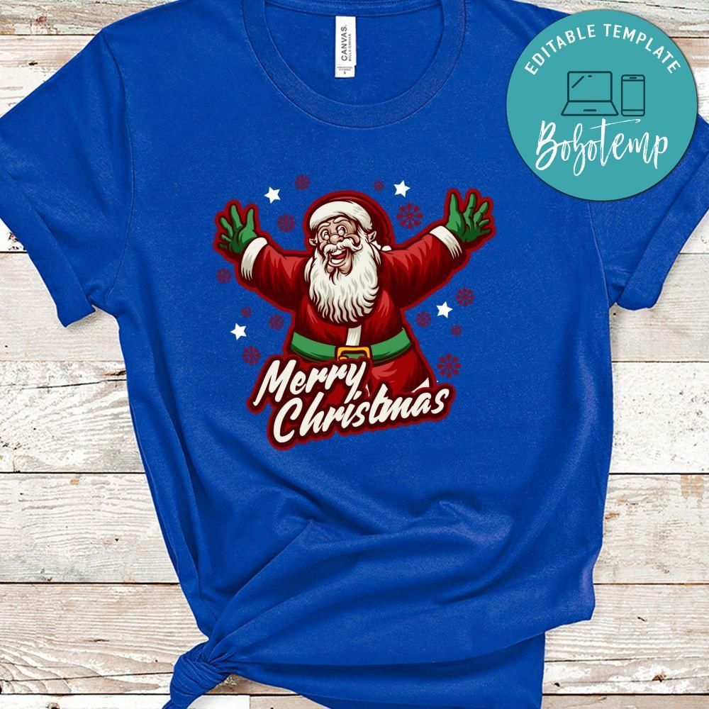 Xmas Shirt, Vintage Classic Santa Claus Merry Christmas Shirt