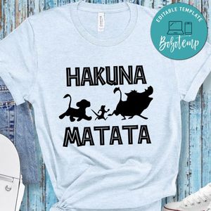 Disney Hakuna Matata PNG file template