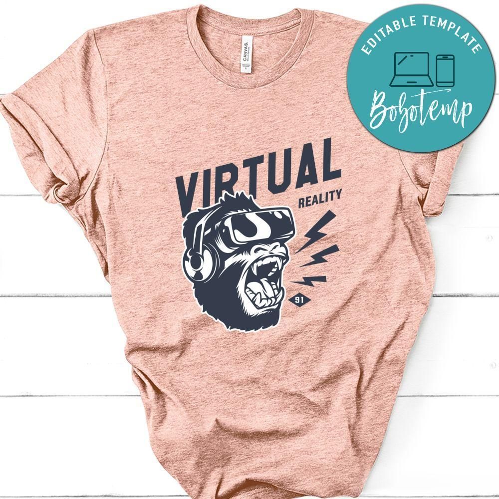 Gamer Vitual Reality White Shirt