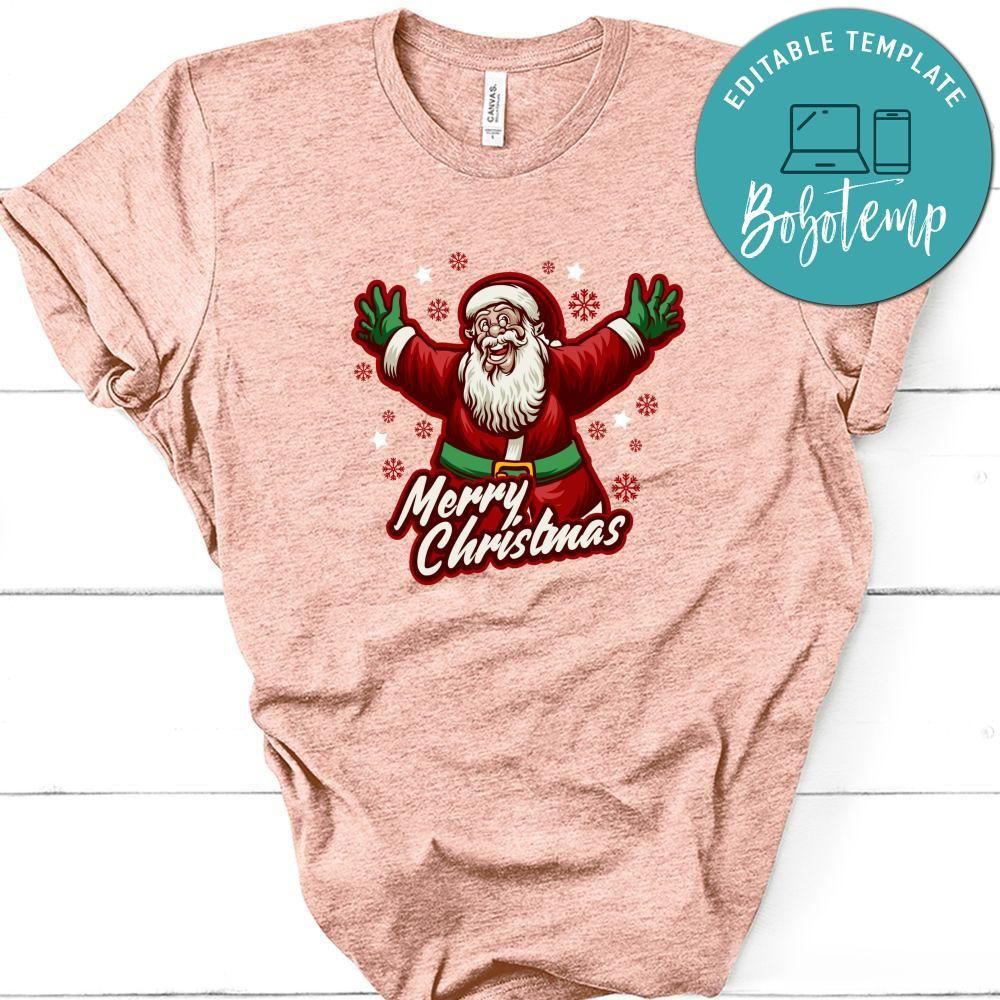 Vintage Classic Santa Claus Merry Christmas Shirt