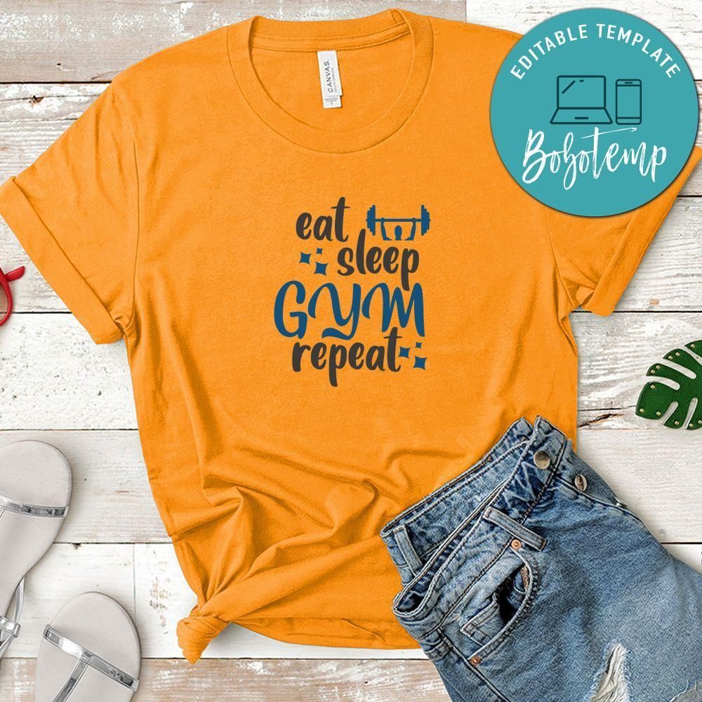 Eat Sleep Gym Repeat Shirt