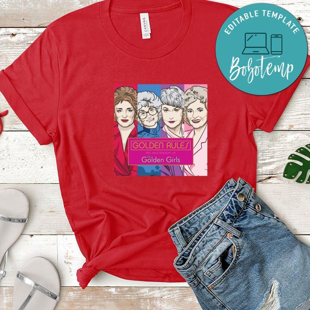 Golden Girls Shirt, Golden Rules Wit And Wisdom Of The Golden Girls Shirt