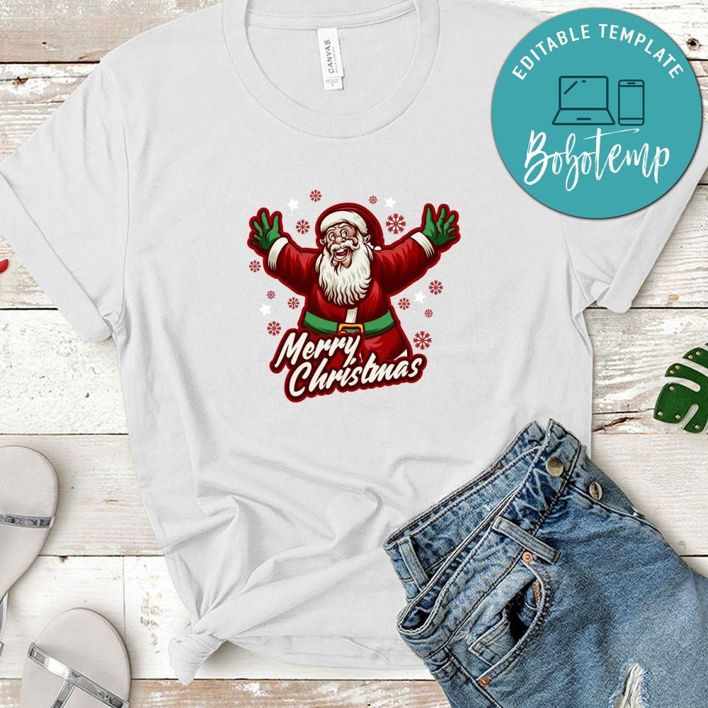 Vintage Classic Santa Claus Merry Christmas Shirt