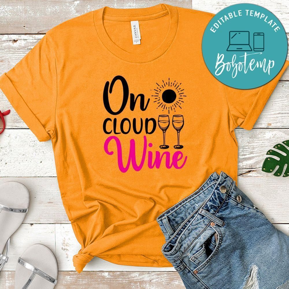 On Cloud Wine Tshirt