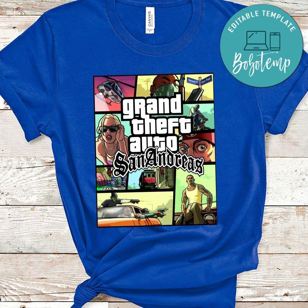 Grand Theft Auto San Andreas Game Shirt