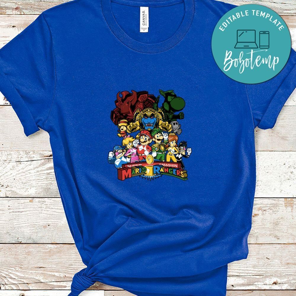 Super Smashin Mario Rangers Shirt