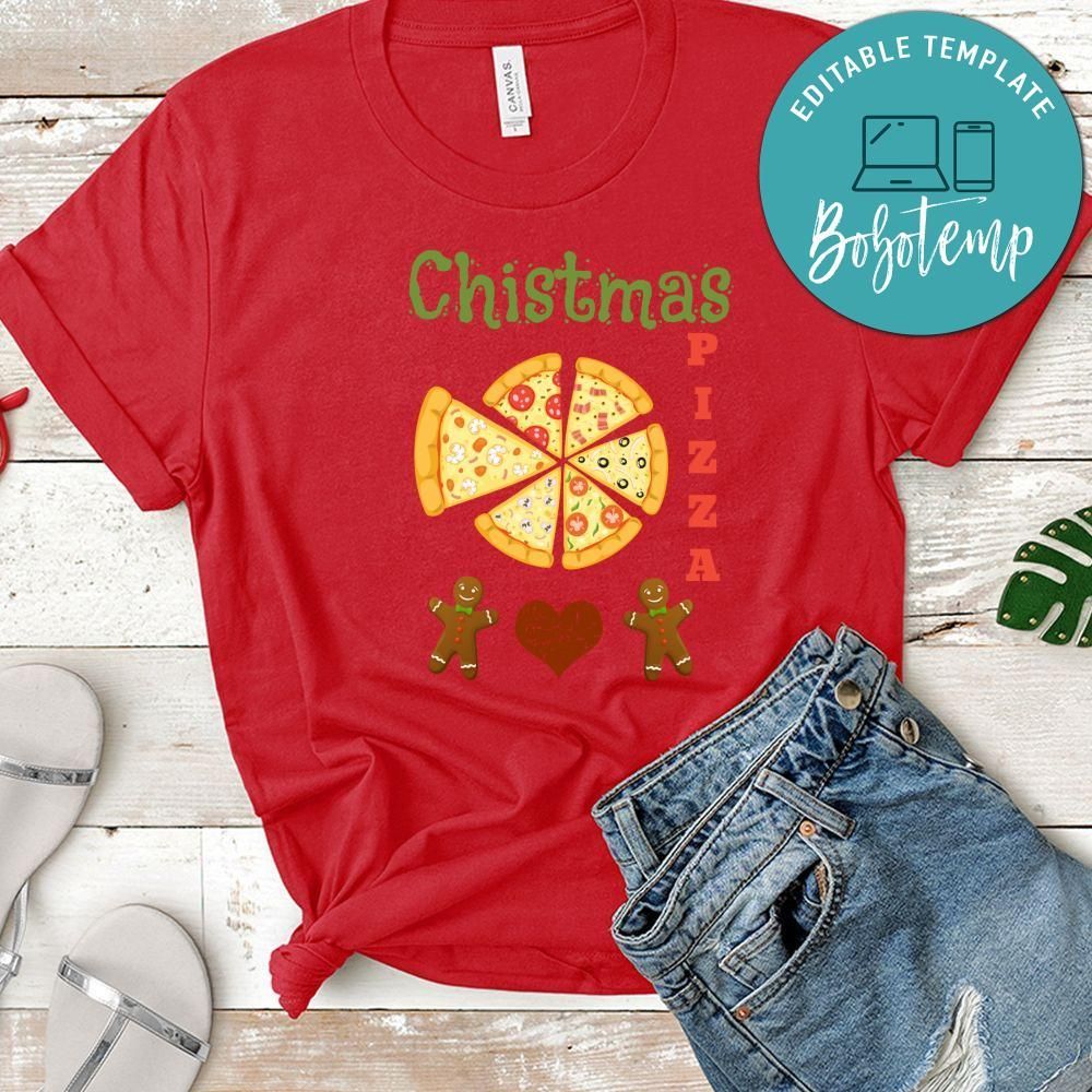 Christmas Pizza And Gingerbread Shirt