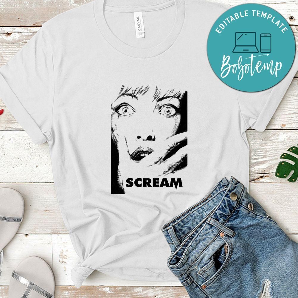 Scream Retro 90s Cult Horror Film Shirt, Scream Face Shirt, Scream Shirt