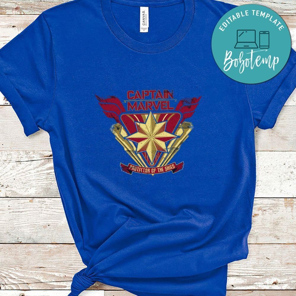 Captain Marvel  Shirt, Protector Of The Shies Shirt