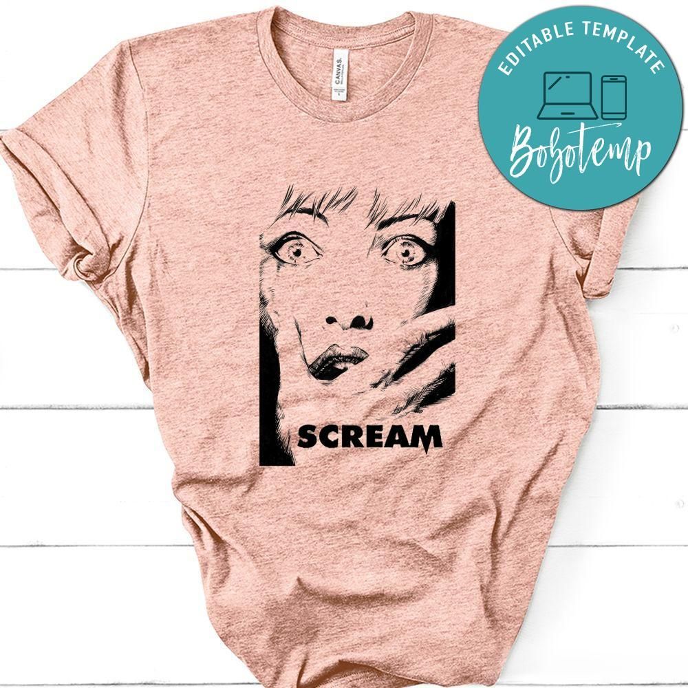 Scream Retro 90s Cult Horror Film Shirt, Scream Face Shirt, Scream Shirt