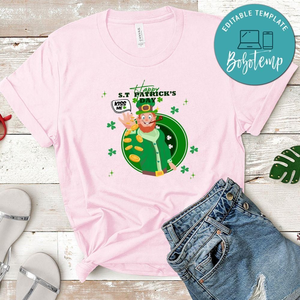 Happy St.Patrick's Day Kiss Me Shirt, St.Patrick's Day Shirt