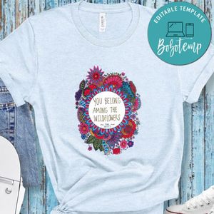 You Belong Among The Wildflowers Tom Petty Shirt