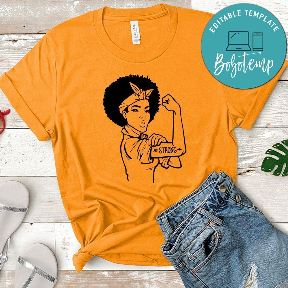 Rosie Strong Afro Woman Shirt