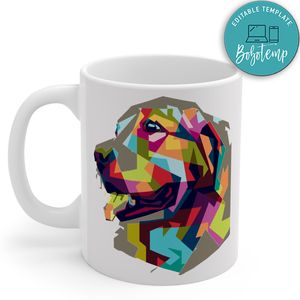 Colorful Dog Mug