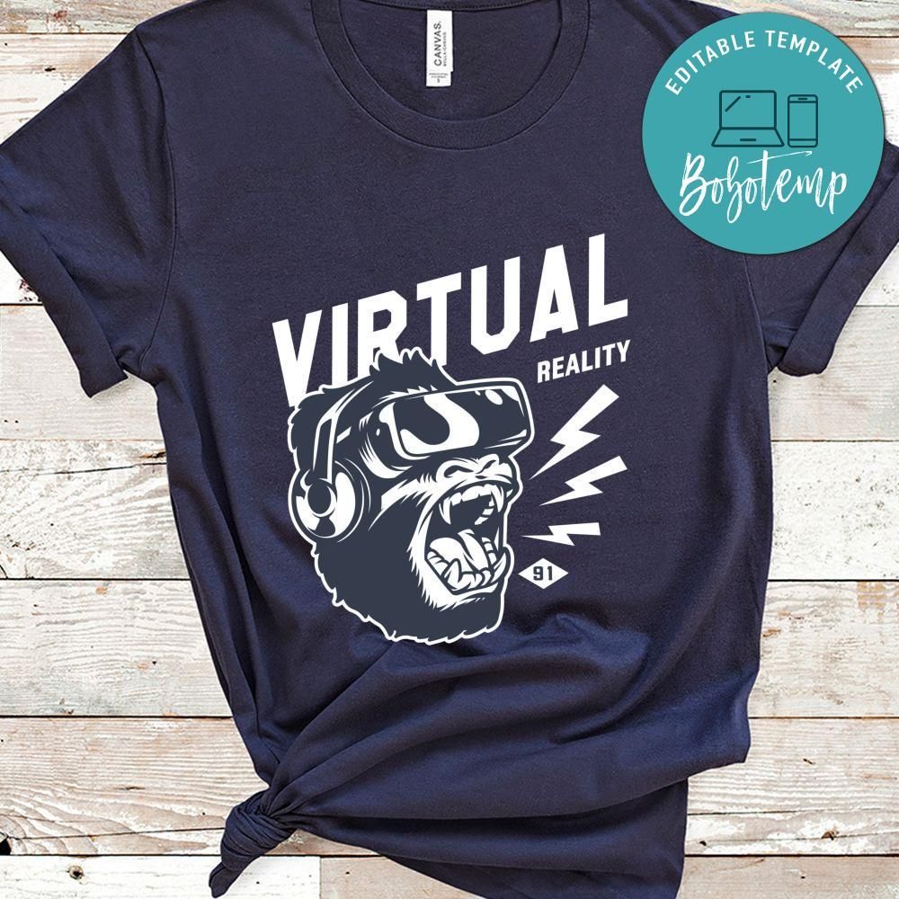 Gamer Vitual Reality Black Shirt