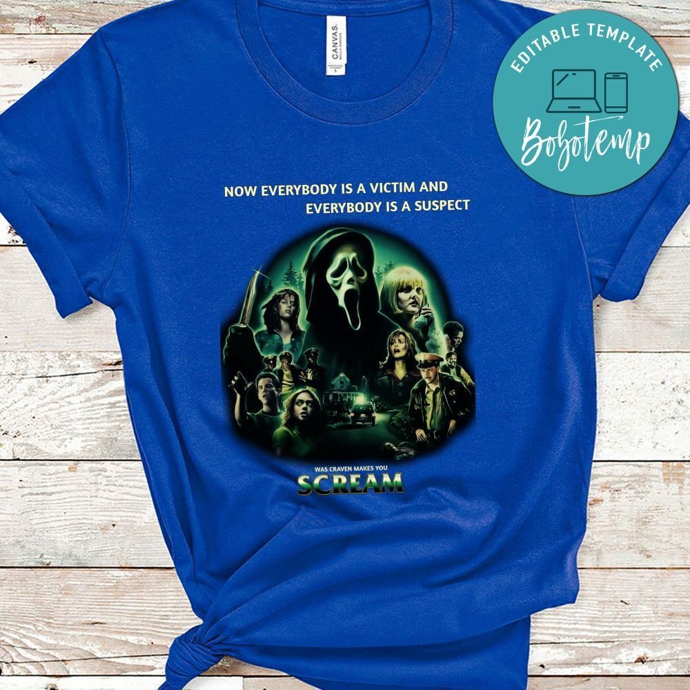 Scream Retro 90s Cult Horror Film Shirt, Was Craven Makes You Scream Shirt