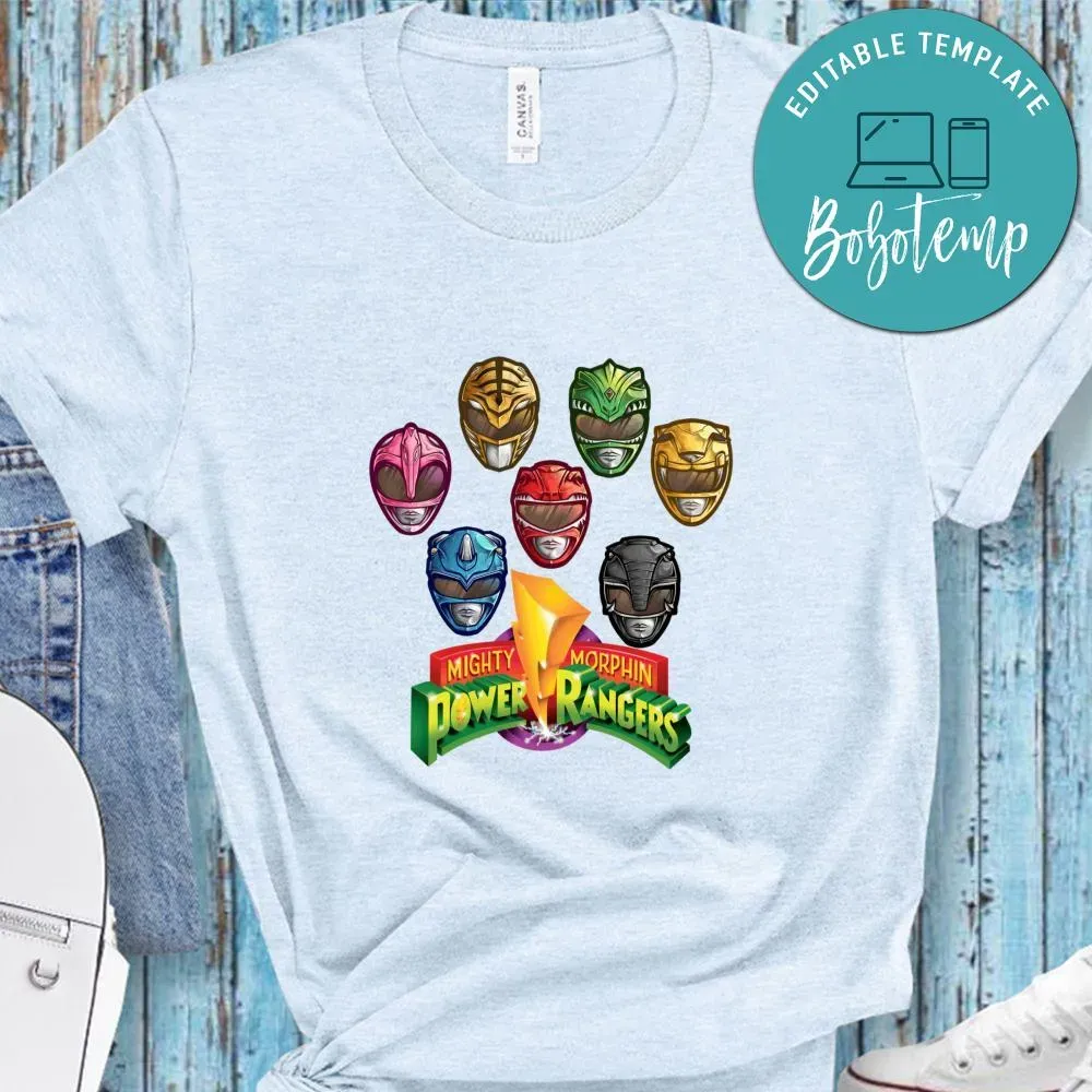 Mighty Morphin Power Rangers Shirt | Bobotemp