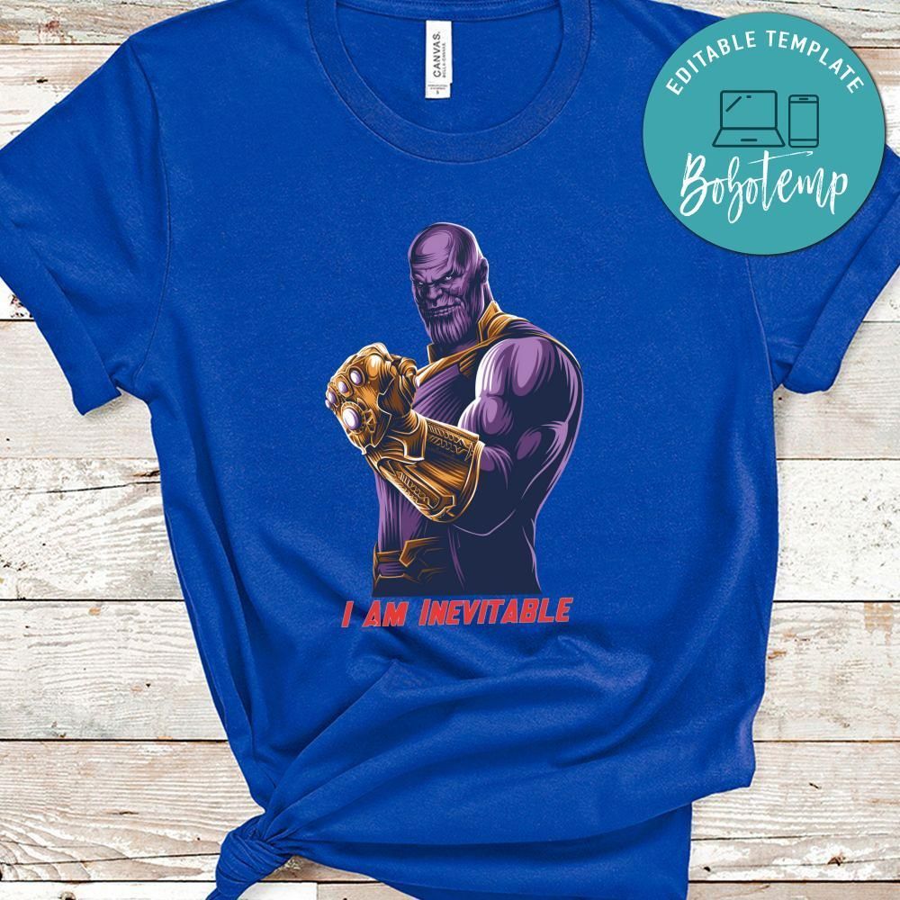 Thanos I Am Inevitable Shirt