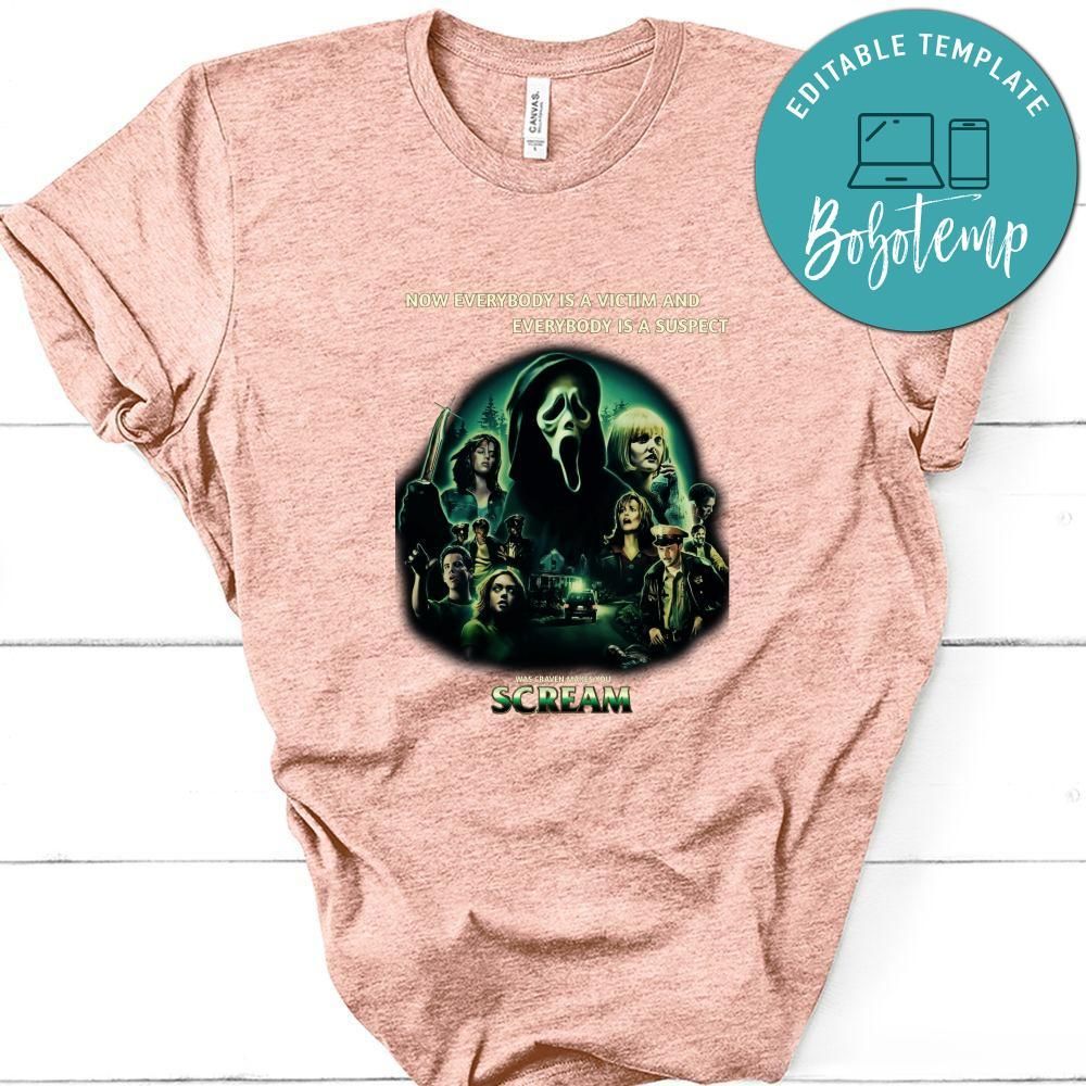 Scream Retro 90s Cult Horror Film Shirt, Scream Shirt, Was Craven Makes You Scream Shirt