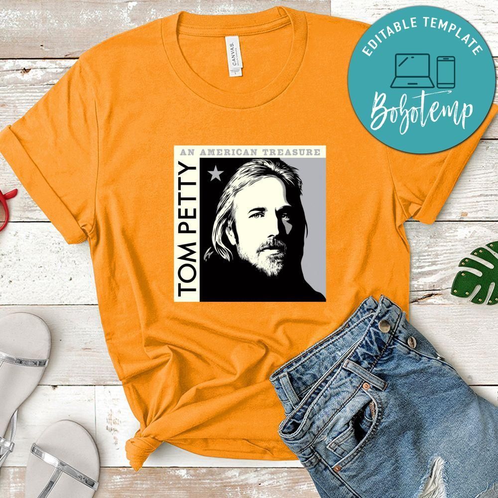 Tom Petty An American Treasure White Shirt