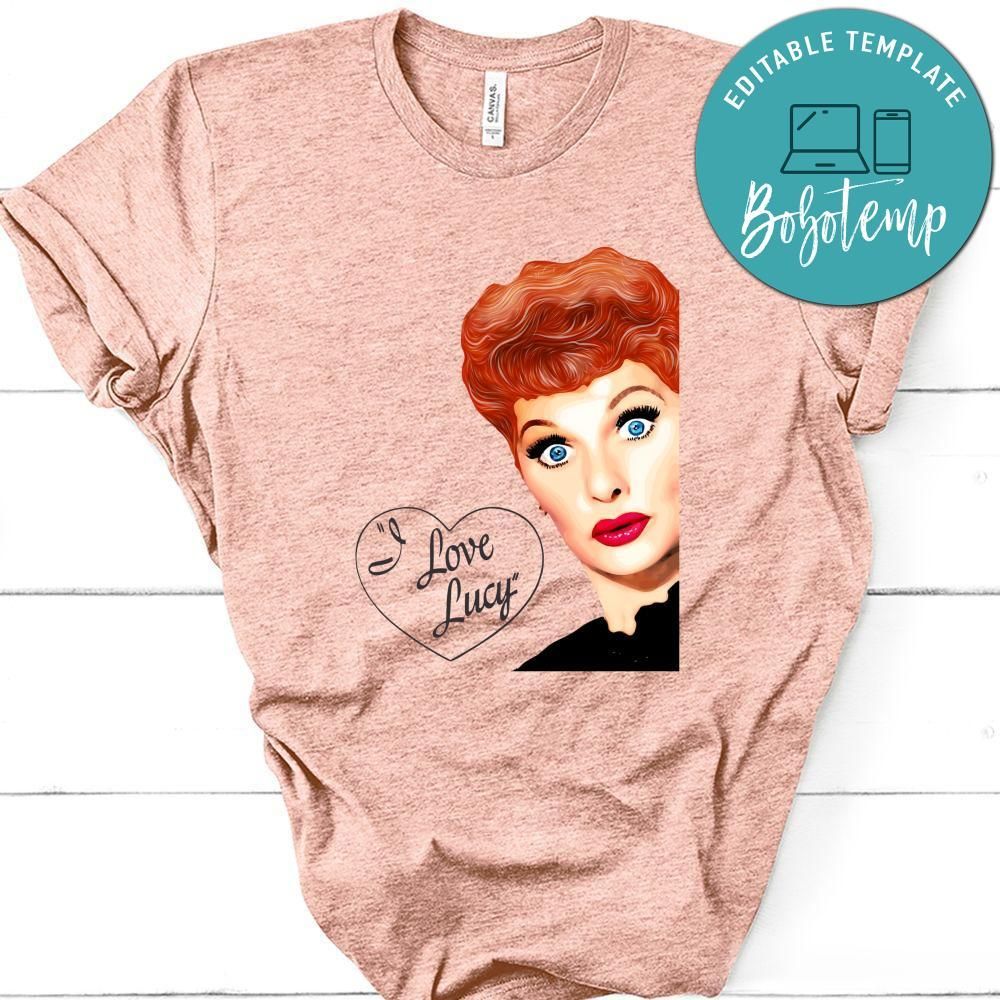 I Love Lucy Heart Shirt Lucy Pop Art Shirt