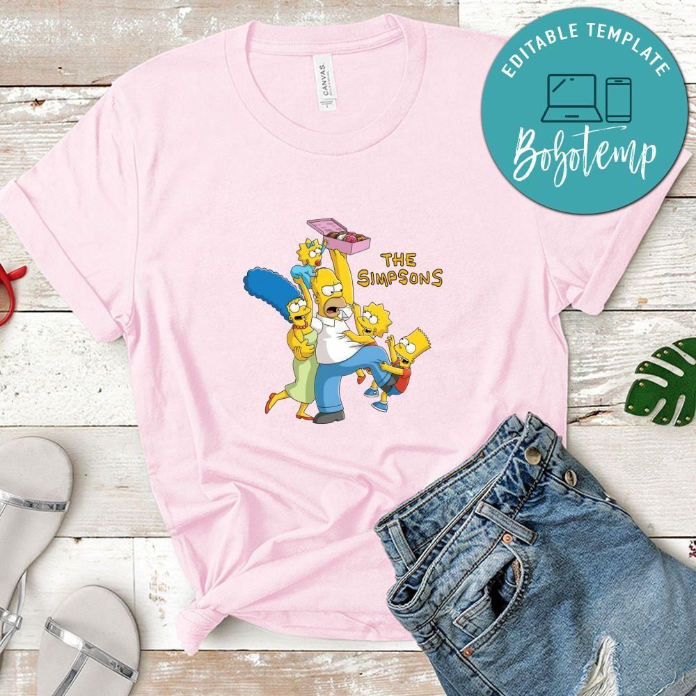 The Simpsons Loves Donuts Shirt